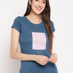 Duke Typography Printed Cotton Top-image-76