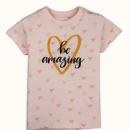 Gini and Jony Girls Conversational Printed Cotton T-shirt-image-47