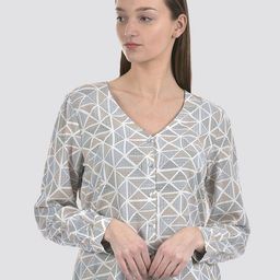 Numero Uno Geometric Printed Cotton Top-picture-42