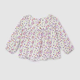 max Infant Girls Floral Print Cotton Top-11