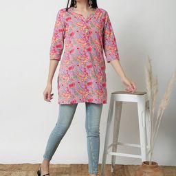 JANAKDULARI CREATION Floral Print Cotton Top-image-52
