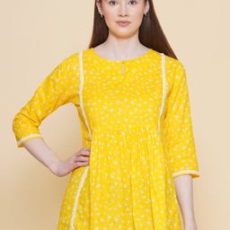 Modish Couture Floral Print Cotton Top-image-22