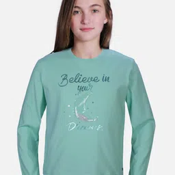 Gini and Jony Girls Lavender Graphic Print Cotton Top-image-3