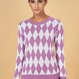 Annabelle by Pantaloons Geometric Pullover Sweatshirt-picture-15