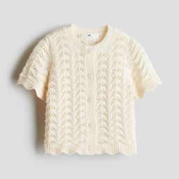 H&M Girls Pattern-Knit Cotton Top-image-58