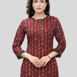 Saree Swarg Floral Printed Straight Kurti-26