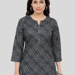 Saree Swarg Geometric Printed Kurti-picture-6