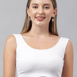 COLOR CAPITAL Round Neck Sleeveless Crop Fitted Top-picture-36