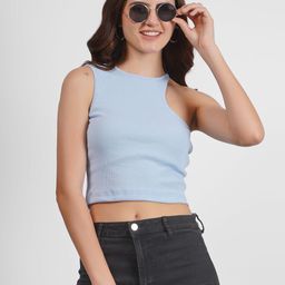 angloindu Round Neck Sleeveless Fitted Crop Top-picture-43