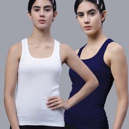 FBAR Pack Of 2 Racerback Cotton Rib Tank Tops-image-62