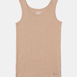 Jockey Girls Super Combed Cotton Rib Solid Round Neck Regular Straps Tank Top - SG02-image-101