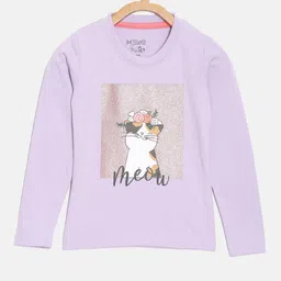 DIXCY SCOTT Slimz Kids-Girls Print Cotton Round Neck Casual Top-image-31