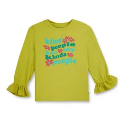 Gini and Jony Infants Girls Typography Printed Top-image-87