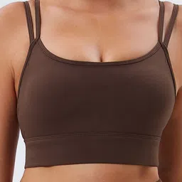 LULU & SKY Brown Bralette Crop Sports Top-picture-18