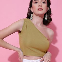 Stylecast X Kotty One Shoulder Fitted Crop Top-picture-42