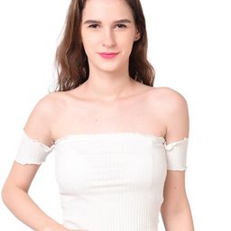 NoBarr Woman White Tube Crop Top-image-51