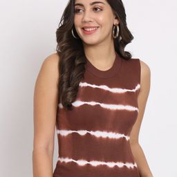 CHARMGAL Tie & Dye Modal Fitted Top-image-92
