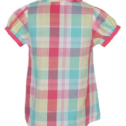 Miyo Multicoloured Checked Regular Top image 2