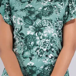 Bachuu Floral Print Flutter Sleeve Top image 3