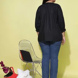 9shines Label Plus Size Checked Regular Top image 4