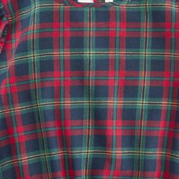 Pantaloons Junior Girls Green & Red Checked Regular Top image 5