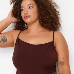 Trendyol Plus Size Shoulder Straps Sleeveless Regular Top image 4