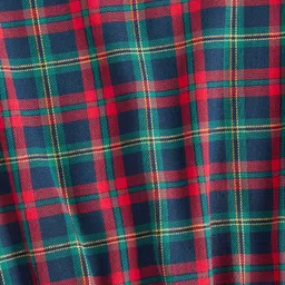 Pantaloons Junior Girls Green & Red Checked Regular Top image 2