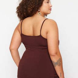 Trendyol Plus Size Shoulder Straps Sleeveless Regular Top image 5