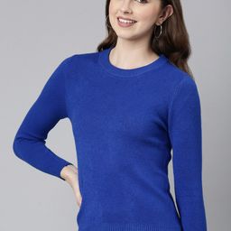 SHOWOFF Round Neck Ribbed Fitted Top-image-61