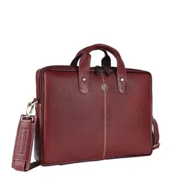 HAMMONDS FLYCATCHER Men Brown Leather Laptop Bag-33