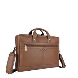 HAMMONDS FLYCATCHER Men Brown Leather Laptop Bag-56