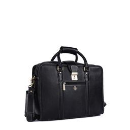 HAMMONDS FLYCATCHER Men Black Leather Laptop Bag-33