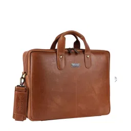 HAMMONDS FLYCATCHER Men Tan Leather Laptop Bag-picture-26