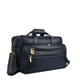 HAMMONDS FLYCATCHER Men Blue Leather Laptop Bag-image-26