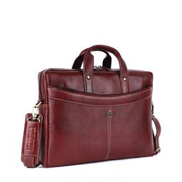 HAMMONDS FLYCATCHER Men Brown Leather Laptop Bag-54