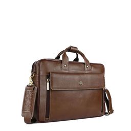 HAMMONDS FLYCATCHER Men Brown Leather Laptop Bag-21