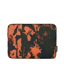 Red Lemon Unisex Orange & Black Printed Laptop Sleeve-74