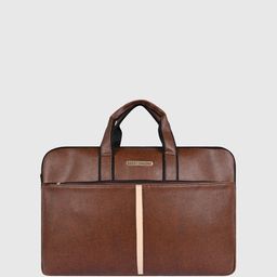 Bagsy Malone Unisex Textured Leather 15 Inch Laptop Bag-51