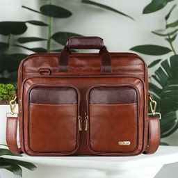 LOREM Men Textured Laptop Bag-79