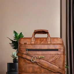 LOREM Men Textured Laptop Bag-46