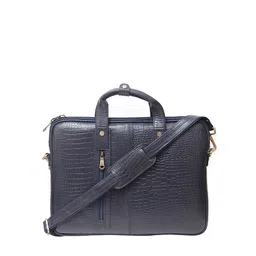 Calvadoss Women Textured Leather Laptop Bag-38