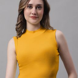 FBAR High Neck Sleeveless Cotton Fitted Crop Top-picture-35