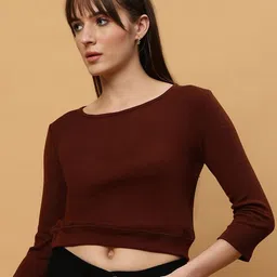 UnaOne Khaki Cotton Crop Top-image-23