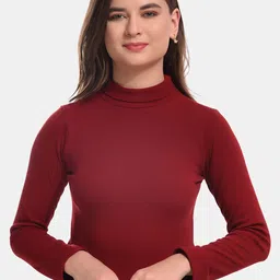 Boleem High Neck Cotton Crop Fitted Top-image-19