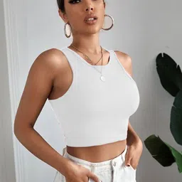 BAESD Round Neck Sleeveless Tank Crop Top-picture-8