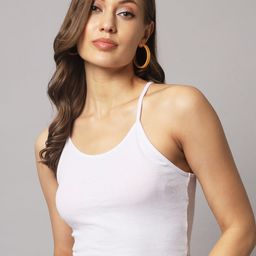 AAHWAN Shoulder Straps Fitted Crop Top-image-84