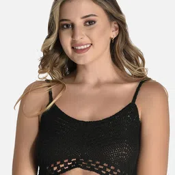 FIMS Lace Bralette Cotton Crop Top-image-23