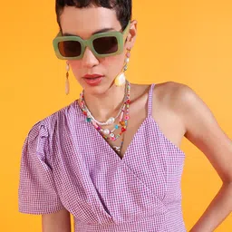 PRETTY LOVING THING Striped Cotton Wrap Crop Top-picture-52