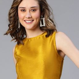 Oxolloxo Sheen Sleeveless Crop Top-picture-30