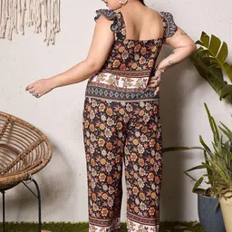 Berrylush Curve Printed Top With Trouser Co-Ords image 4